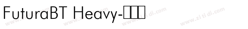 FuturaBT Heavy字体转换